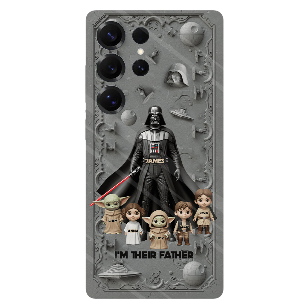 Best Dad In The Galaxy - Personalized The Force Full Print Phone Case