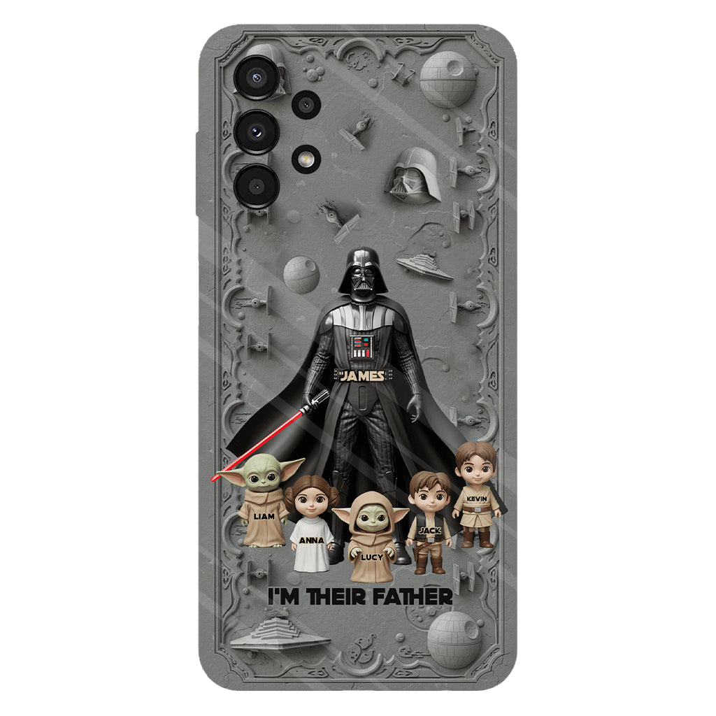 Best Dad In The Galaxy - Personalized The Force Full Print Phone Case
