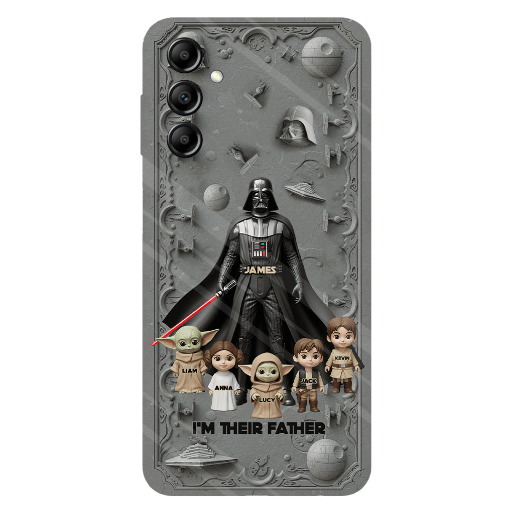 Best Dad In The Galaxy - Personalized The Force Full Print Phone Case