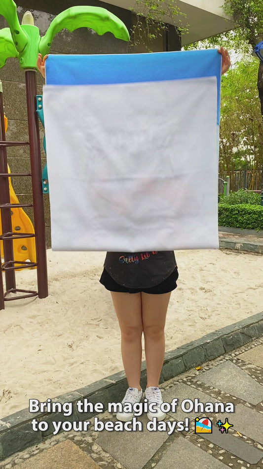 Blue Ohana - Personalized Ohana Beach Towel