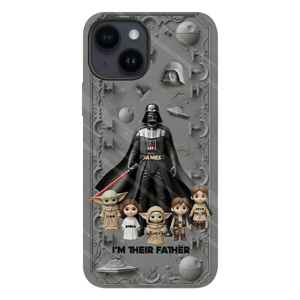 Best Dad In The Galaxy - Personalized The Force Full Print Phone Case