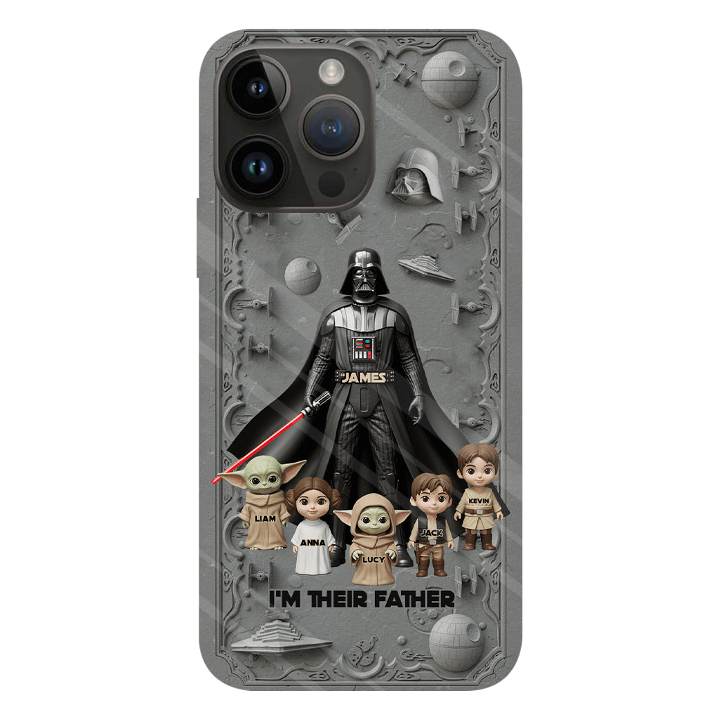 Best Dad In The Galaxy - Personalized The Force Full Print Phone Case