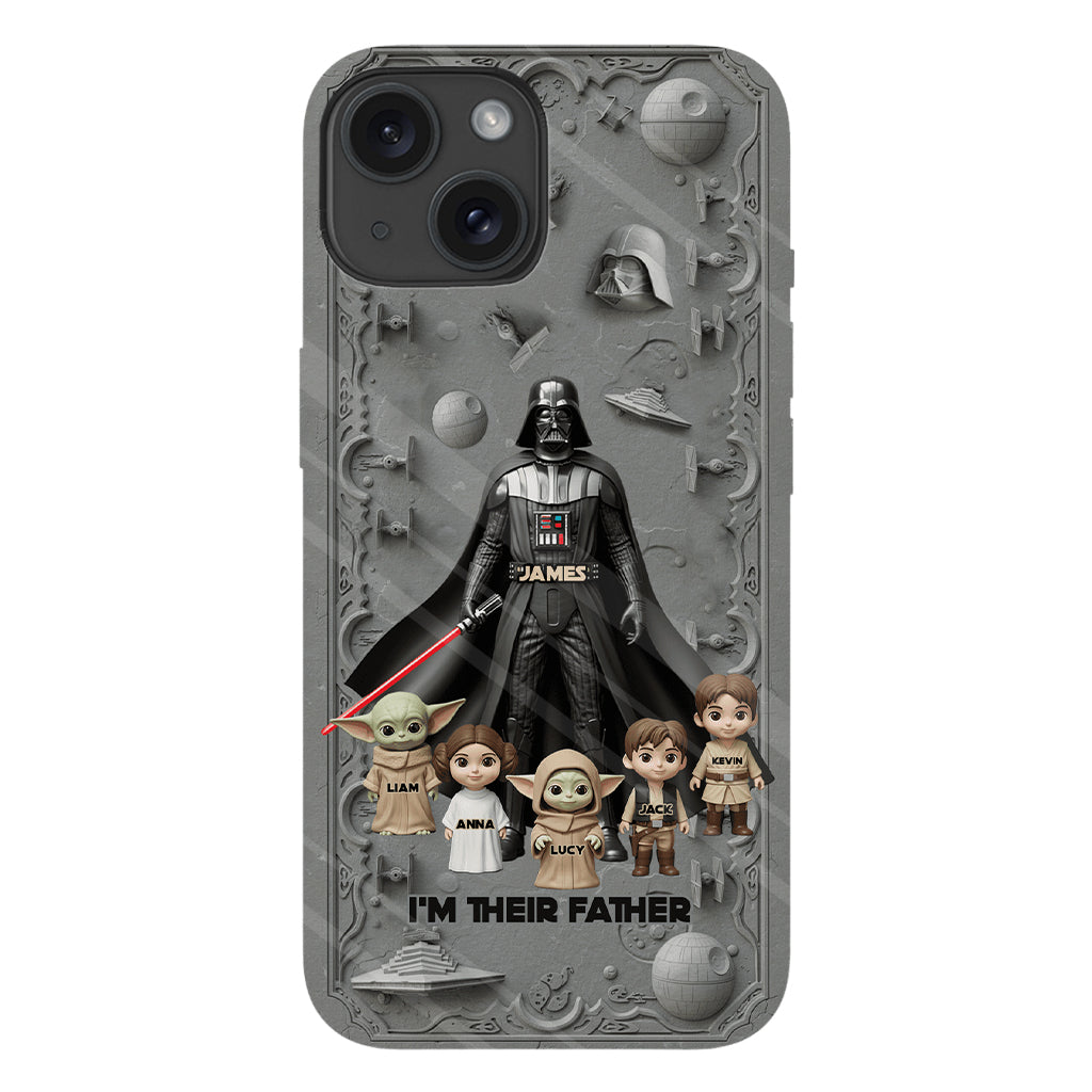 Best Dad In The Galaxy - Personalized The Force Full Print Phone Case