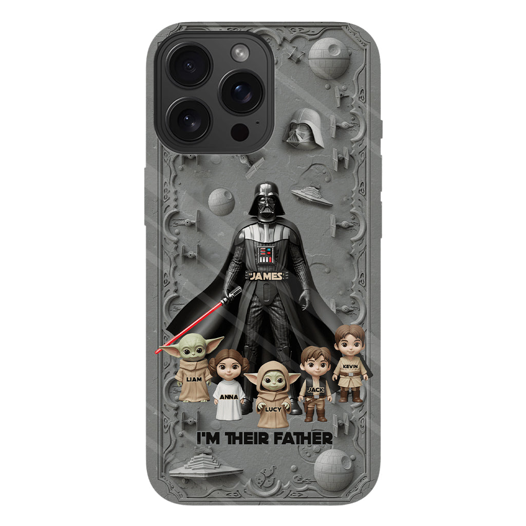 Best Dad In The Galaxy - Personalized The Force Full Print Phone Case