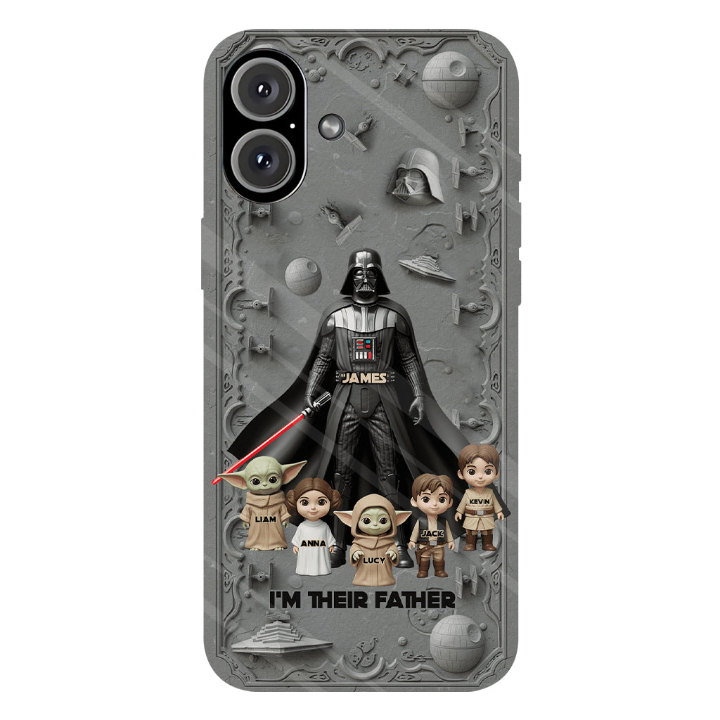 Best Dad In The Galaxy - Personalized The Force Full Print Phone Case