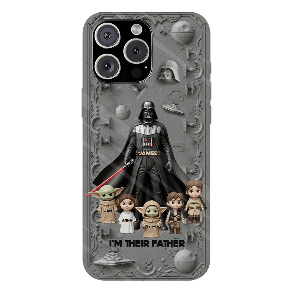Best Dad In The Galaxy - Personalized The Force Full Print Phone Case
