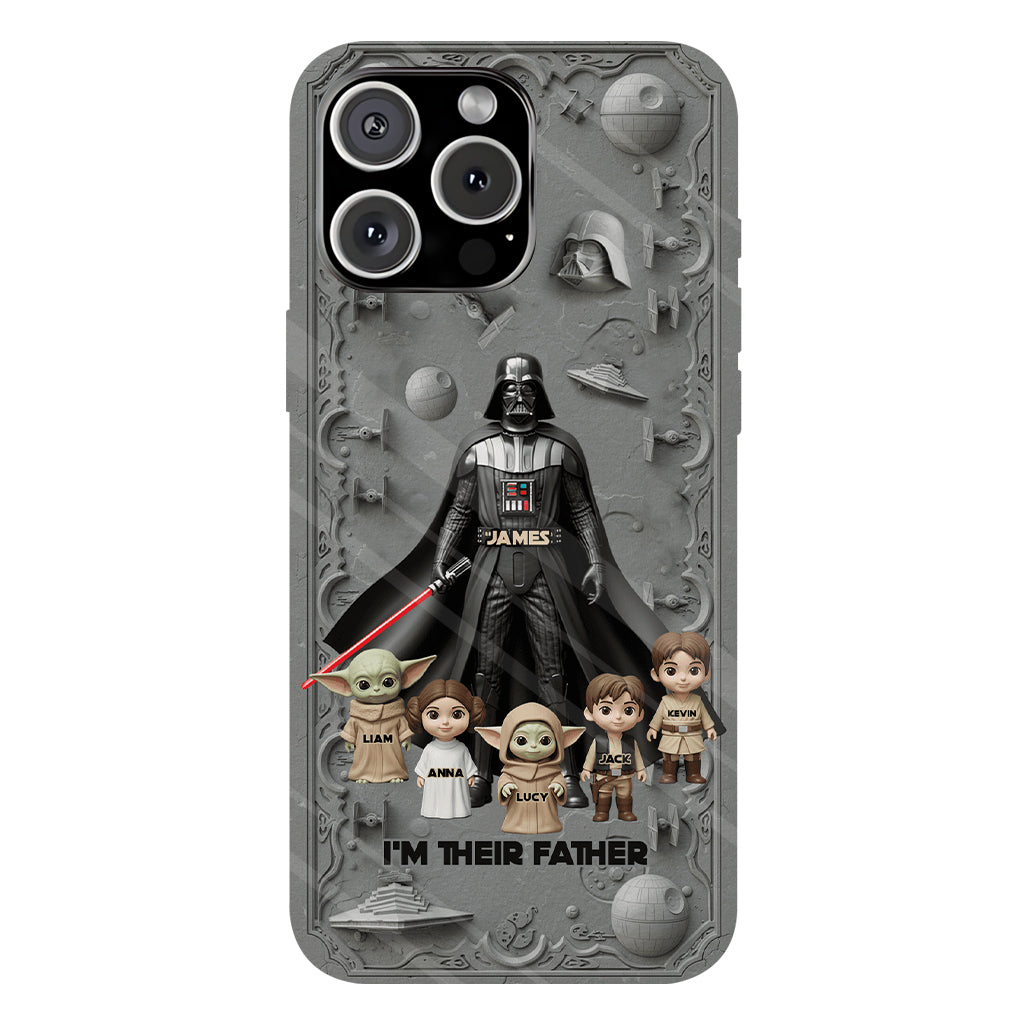 Best Dad In The Galaxy - Personalized The Force Full Print Phone Case