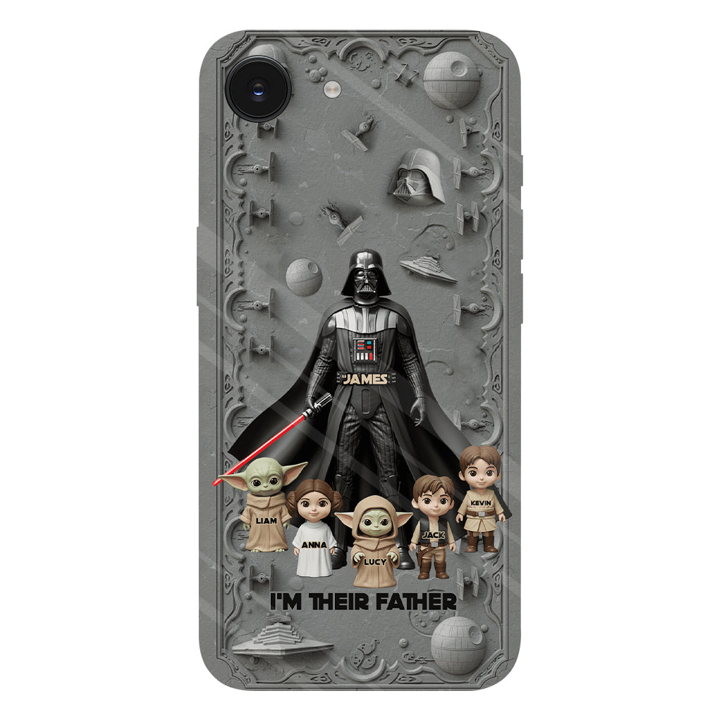 Best Dad In The Galaxy - Personalized The Force Full Print Phone Case