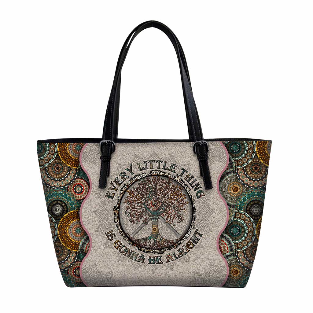 Every Little Thing Is Gonna Be Alright Hippie Leather Bag 0622