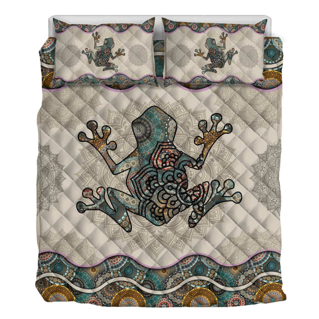 Love Frogs Frog Quilt Set 0622