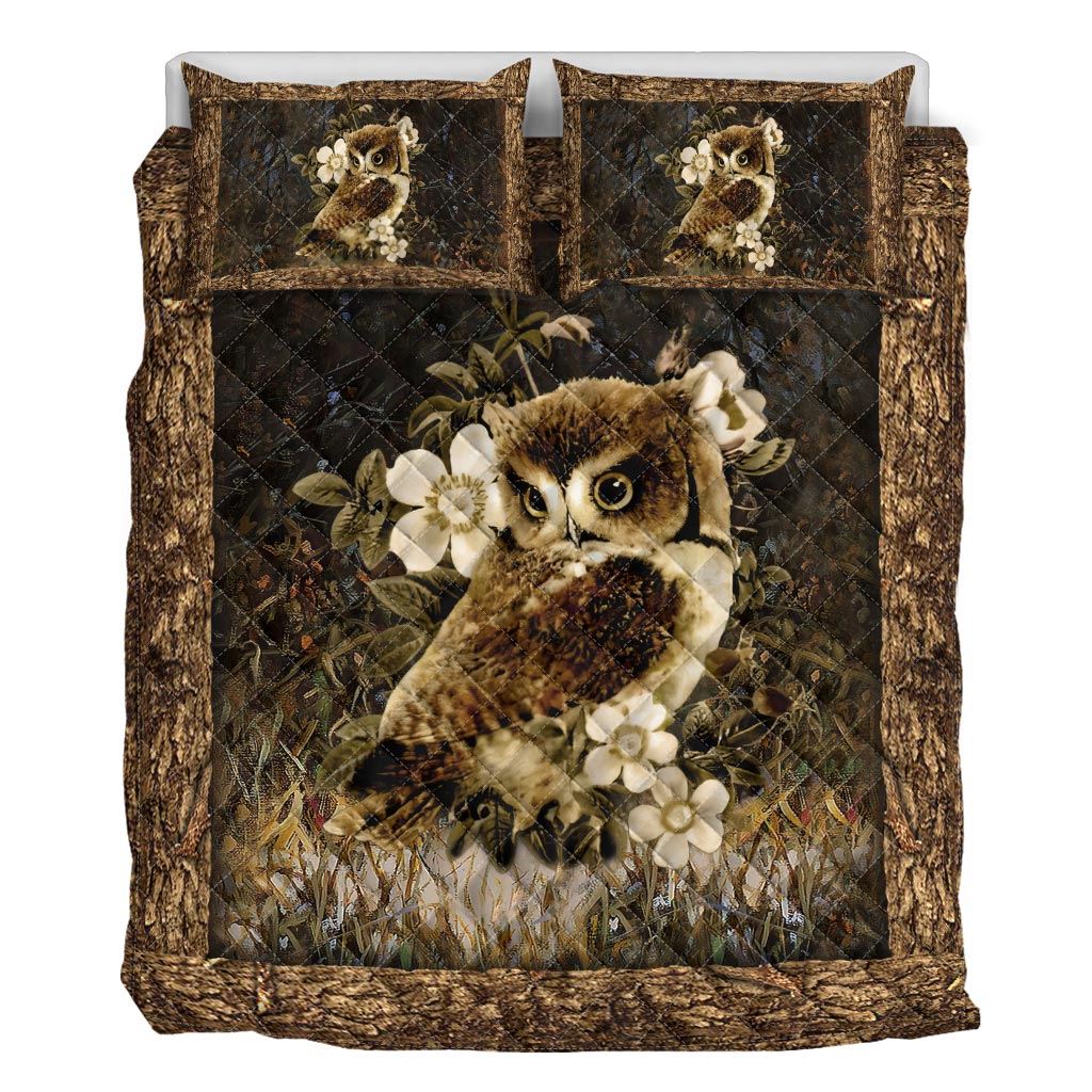Vintage Owl Owl Quilt Set 0622