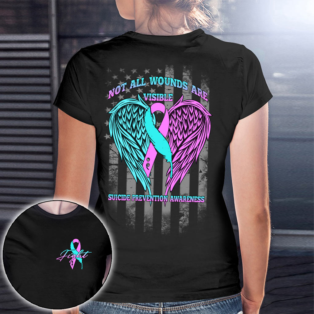Not All Wounds Are Visible - Suicide Prevention T-shirt and Hoodie 0822