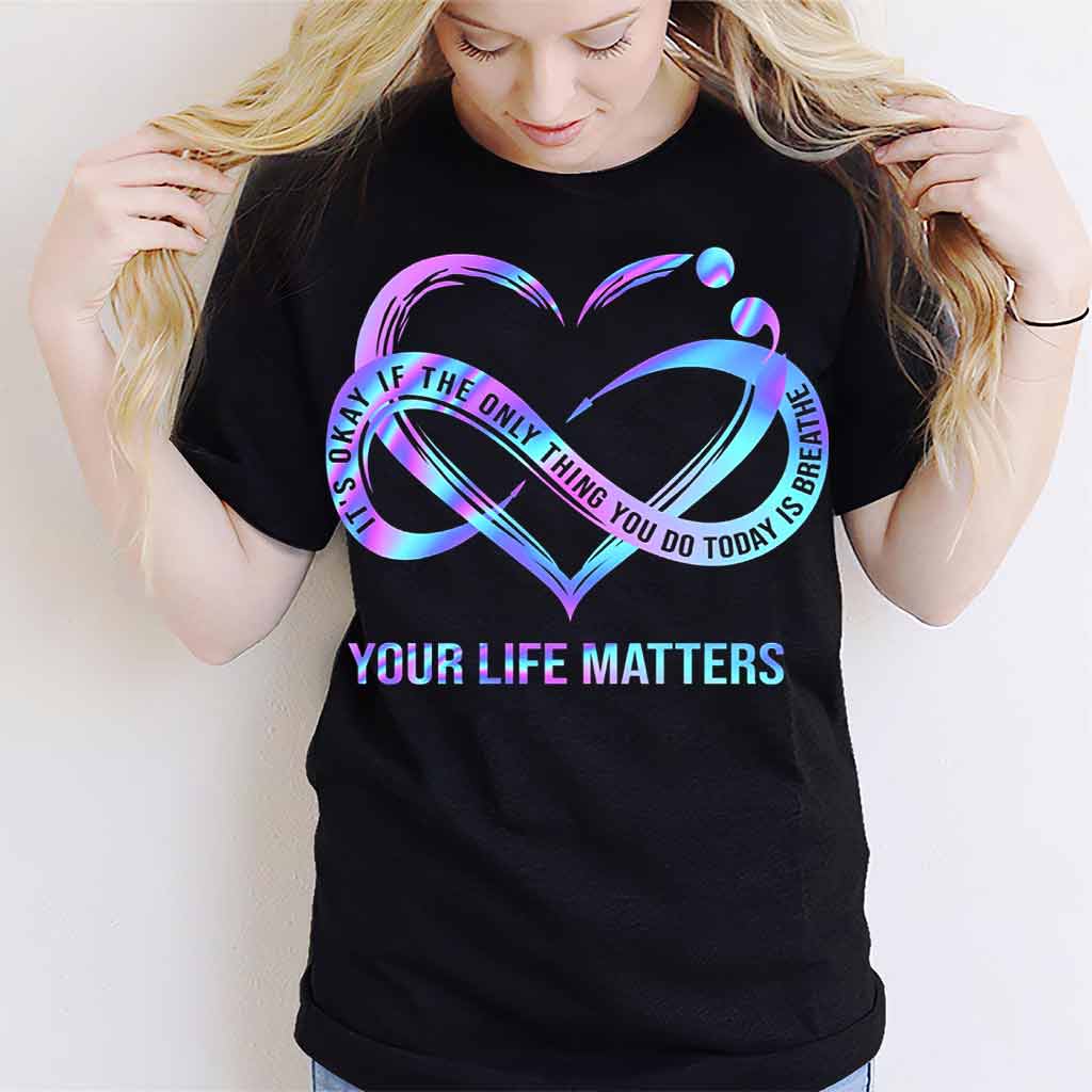 Heart Infinity - Suicide Prevention T-shirt And Hoodie 092021
