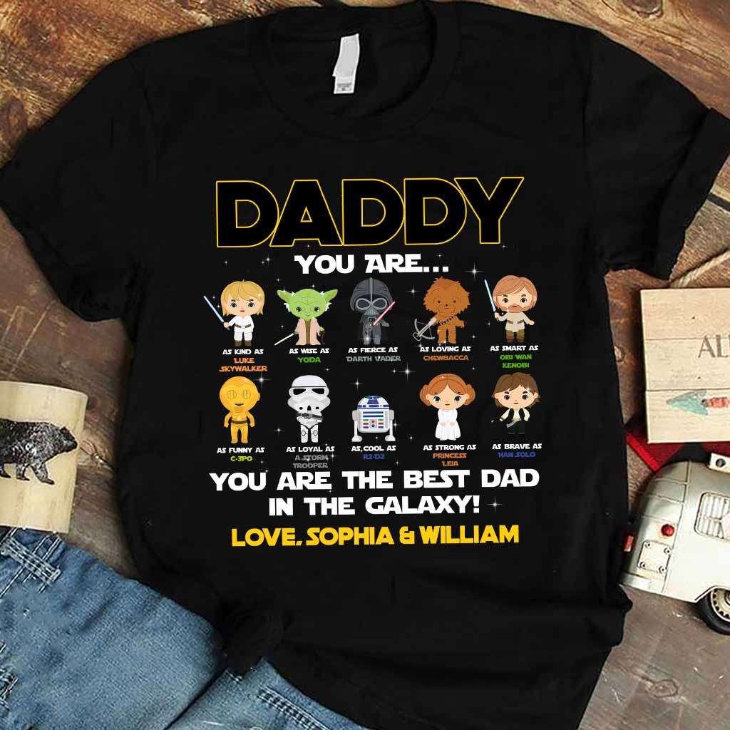 Daddy You Are - Personalized Father's Day The Force T-shirt and Hoodie
