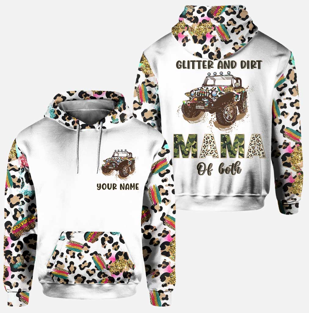 Glitter And Dirt Master Of Both - Personalized Car Hoodie And Leggings