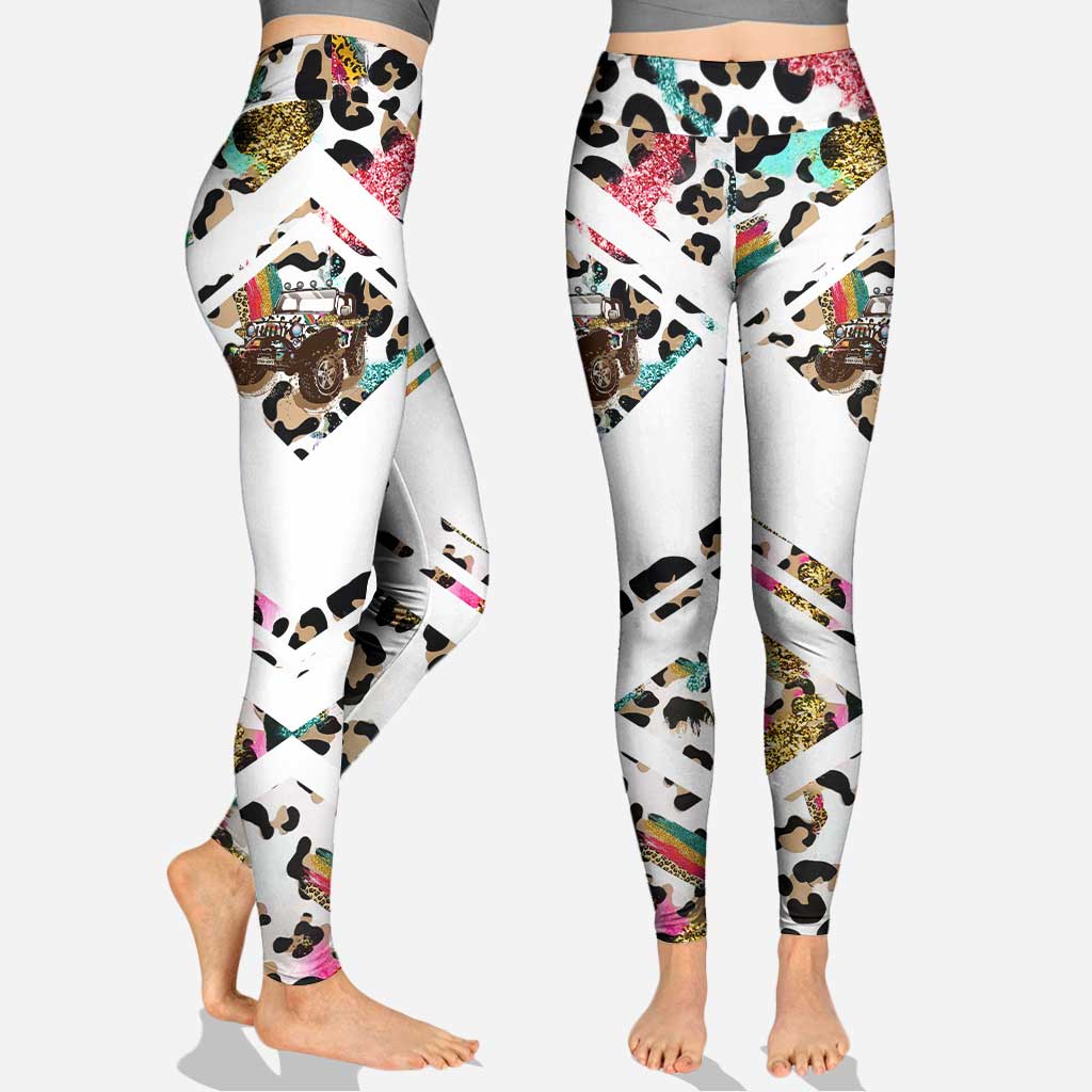 Glitter And Dirt Master Of Both - Personalized Car Hoodie And Leggings