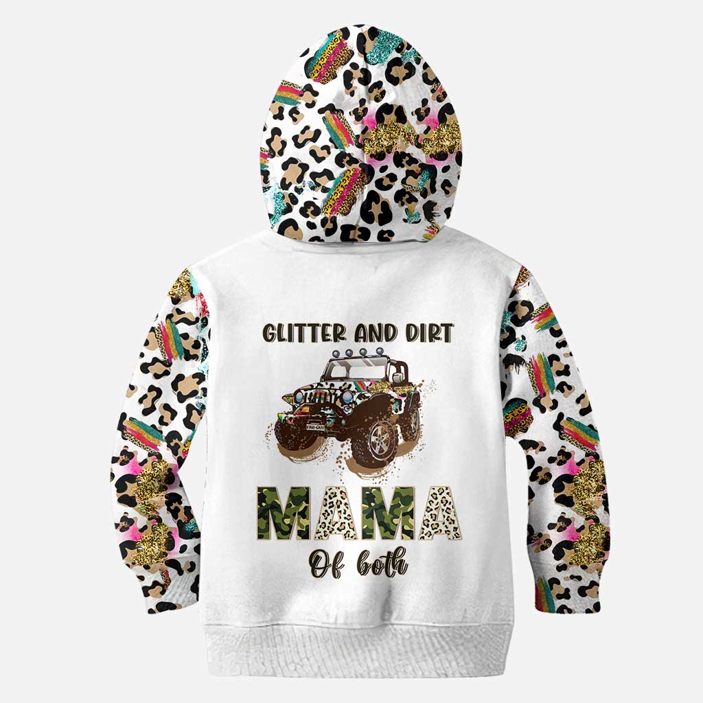 Glitter And Dirt Master Of Both - Personalized Car Hoodie And Leggings