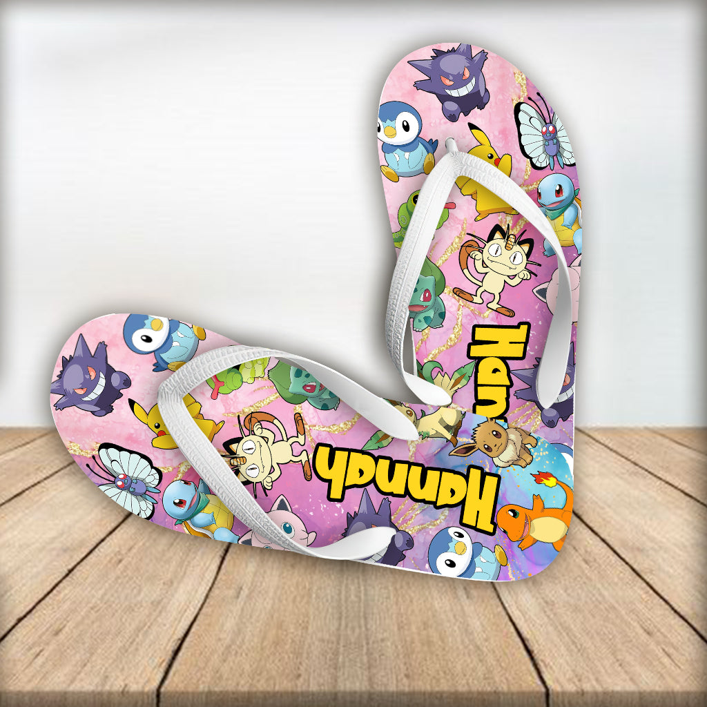 An Adorable Adventure Awaits - Personalized Monster Trainer Flip Flops