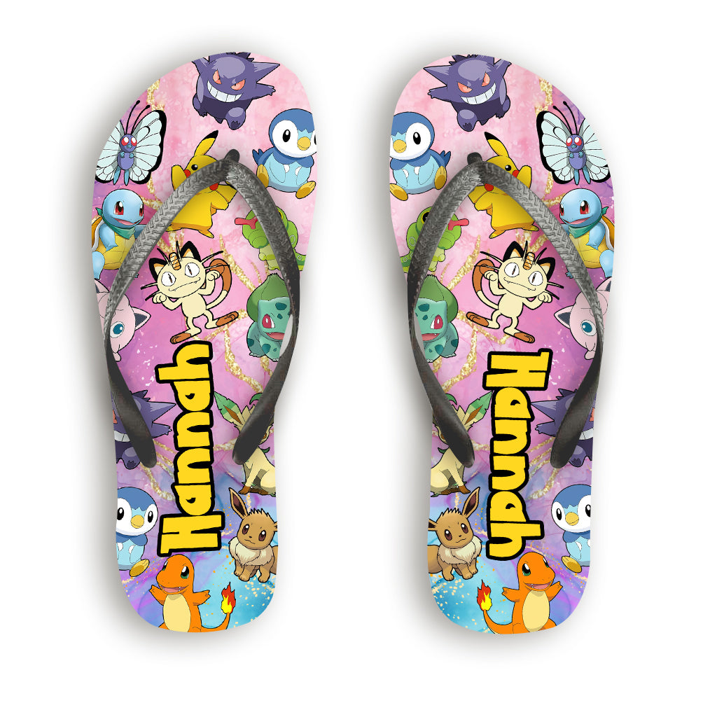 An Adorable Adventure Awaits - Personalized Monster Trainer Flip Flops