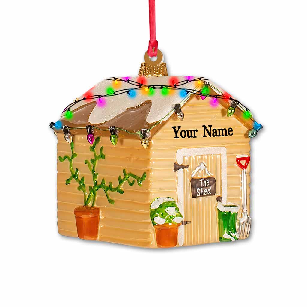 The Shed - Personalized Christmas Gardening Ornament With 3D Pattern Print (Printed On Both Sides)