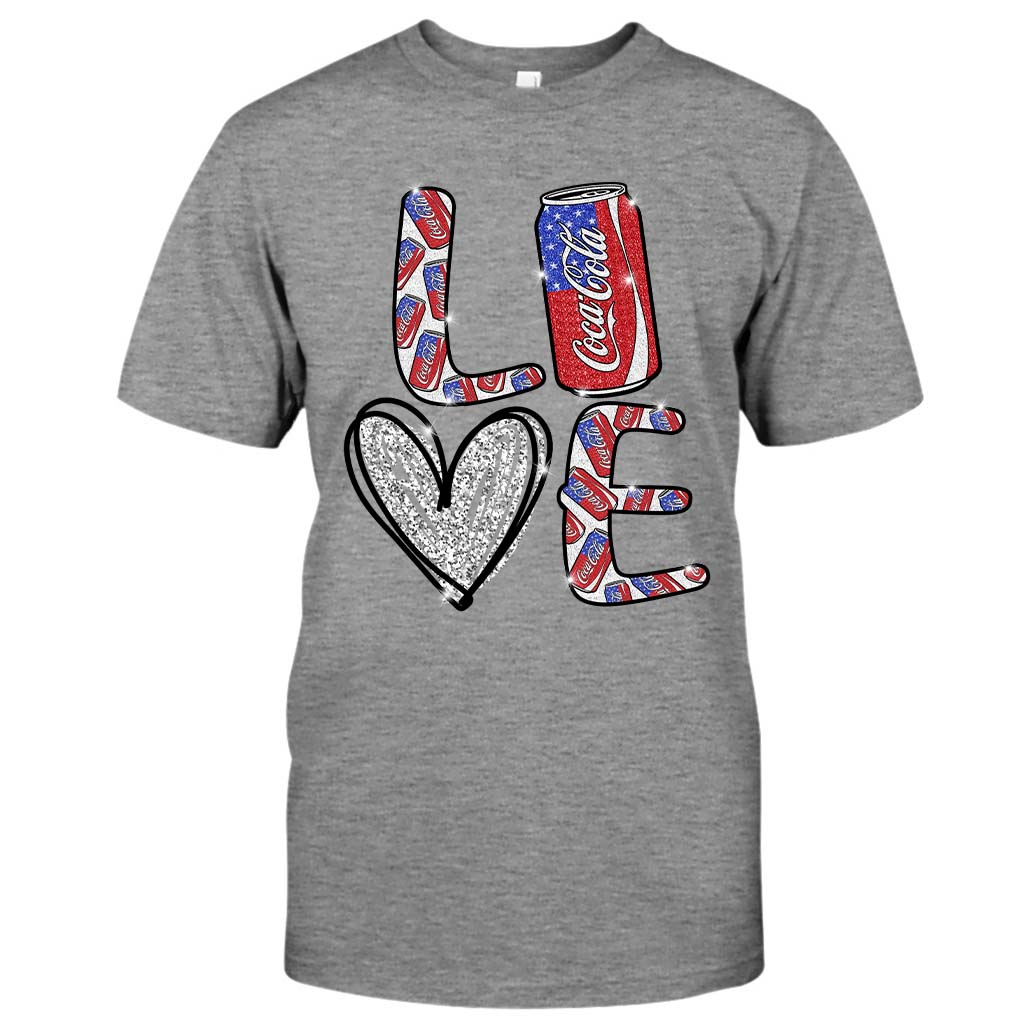 Love Summer Patriotic Carbonated Drink T-shirt and Hoodie