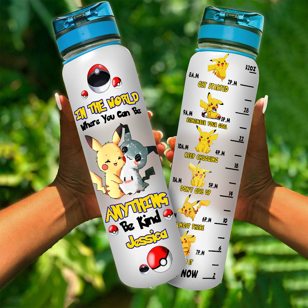 Be Kind - Personalized Monster Trainer Water Tracker Bottle