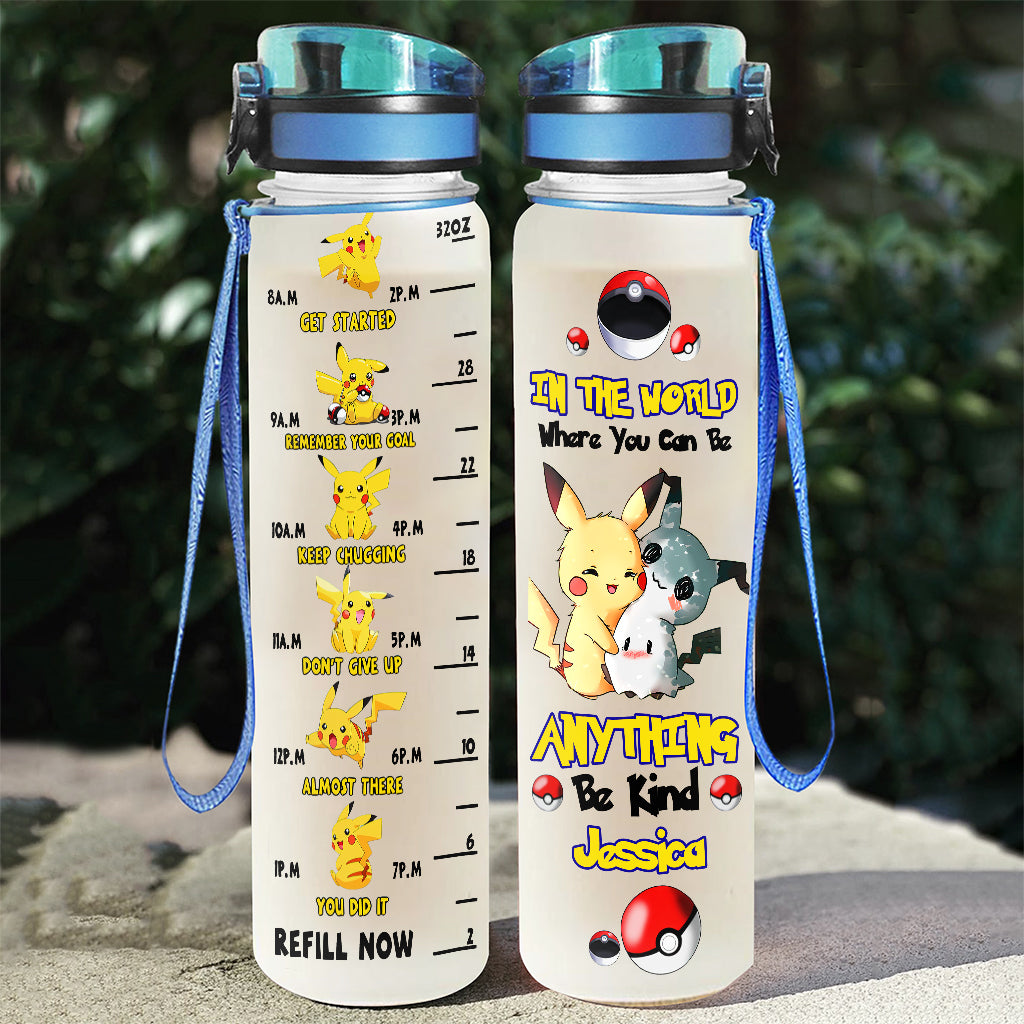 Be Kind - Personalized Monster Trainer Water Tracker Bottle