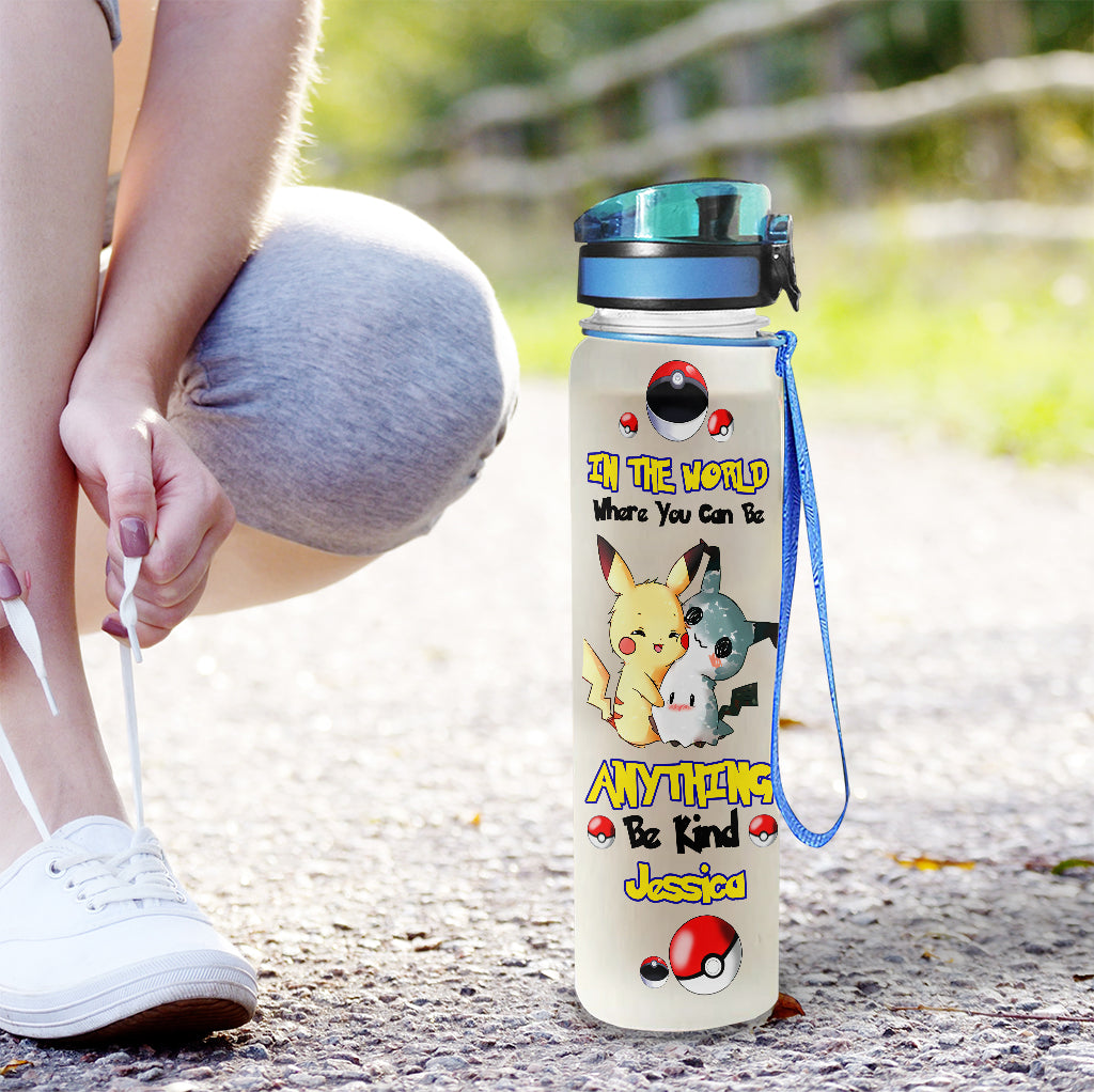 Be Kind - Personalized Monster Trainer Water Tracker Bottle