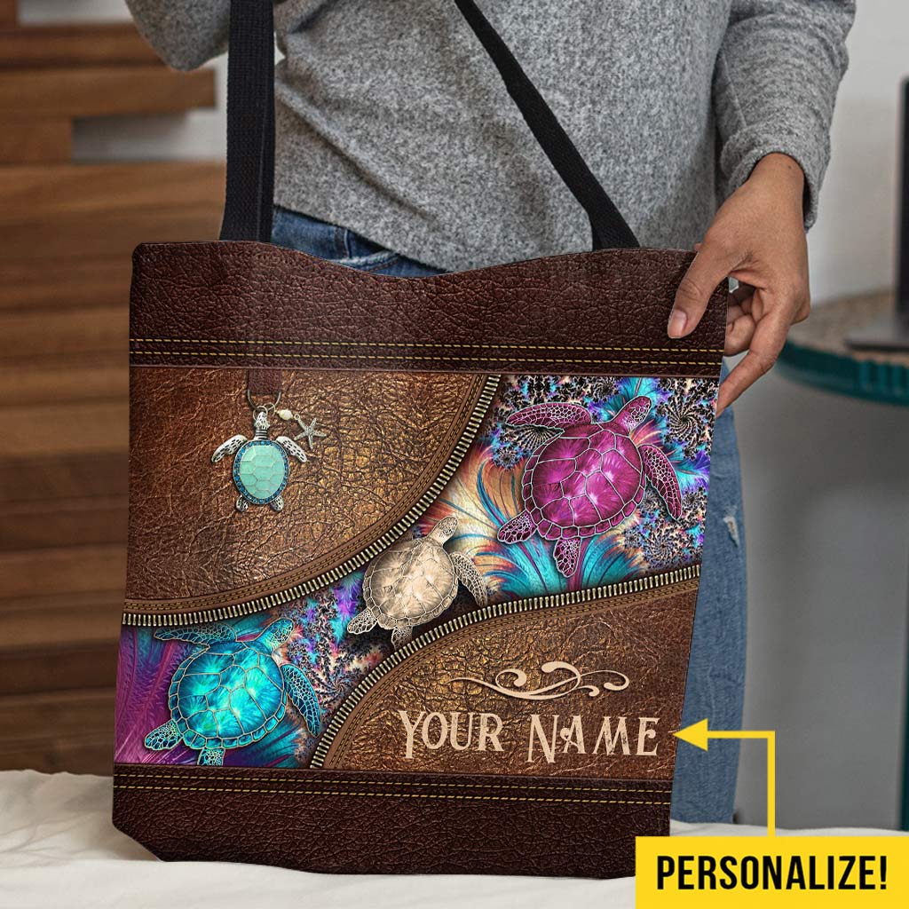 Magic Turtle Personalized Tote Bag