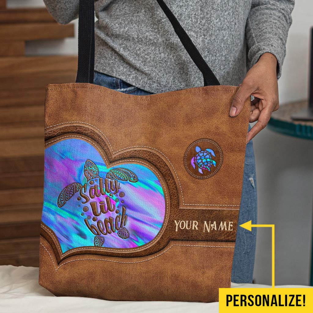 Love Turtles Personalized Tote Bag
