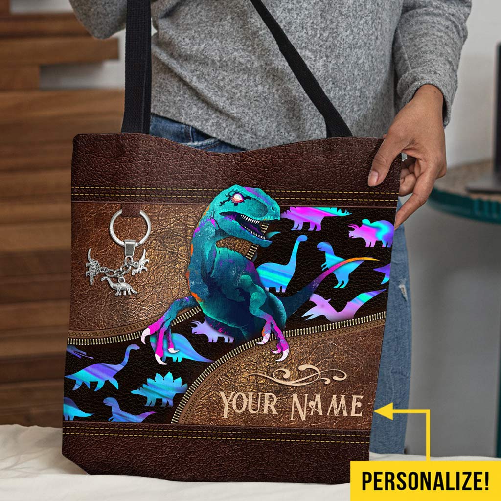 Love Dinosaur Personalized Tote Bag