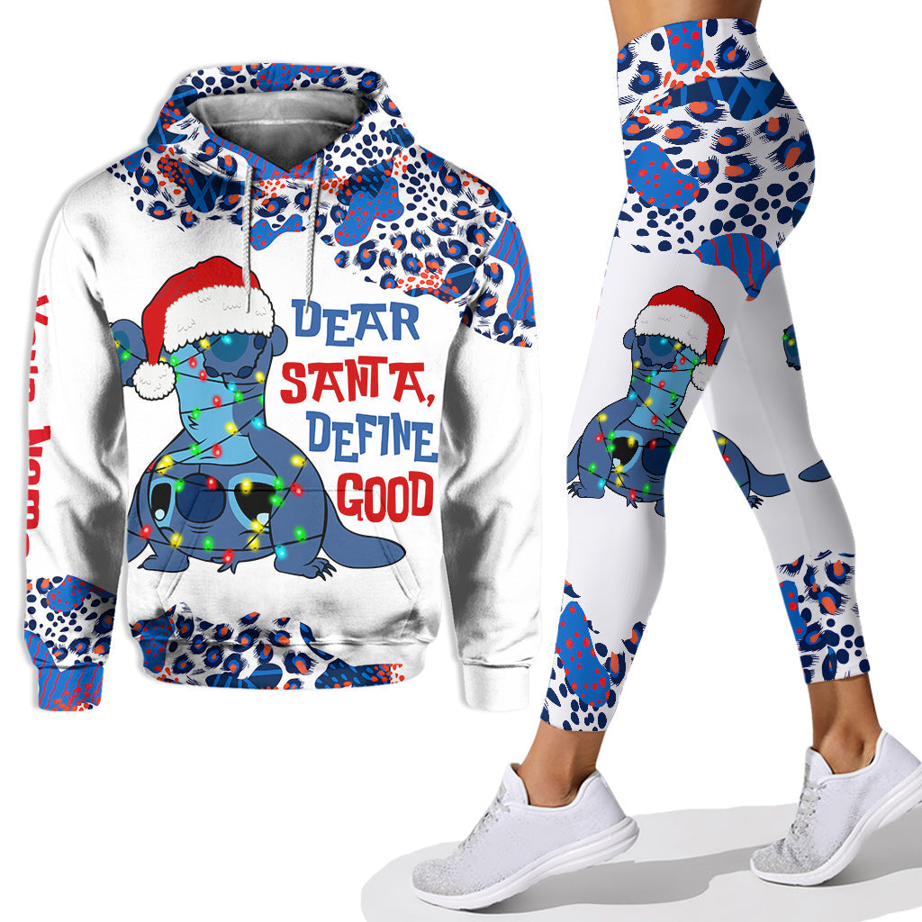 Dear Santa Define Good - Personalized Christmas Ohana Hoodie and Leggings