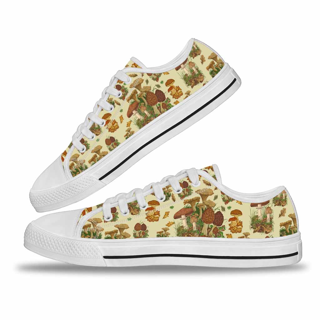 Love Mushrooms Low Top Shoes