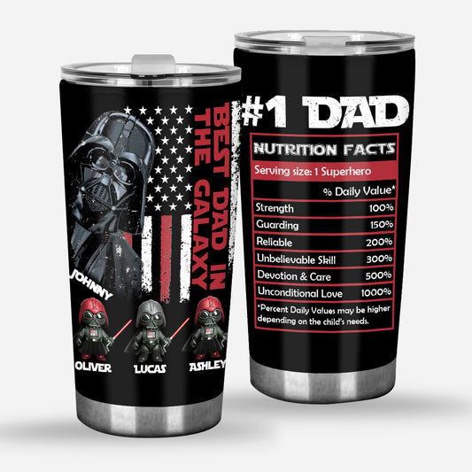 Best Dad In The Galaxy Just Ask - Personalized The Force Tumbler