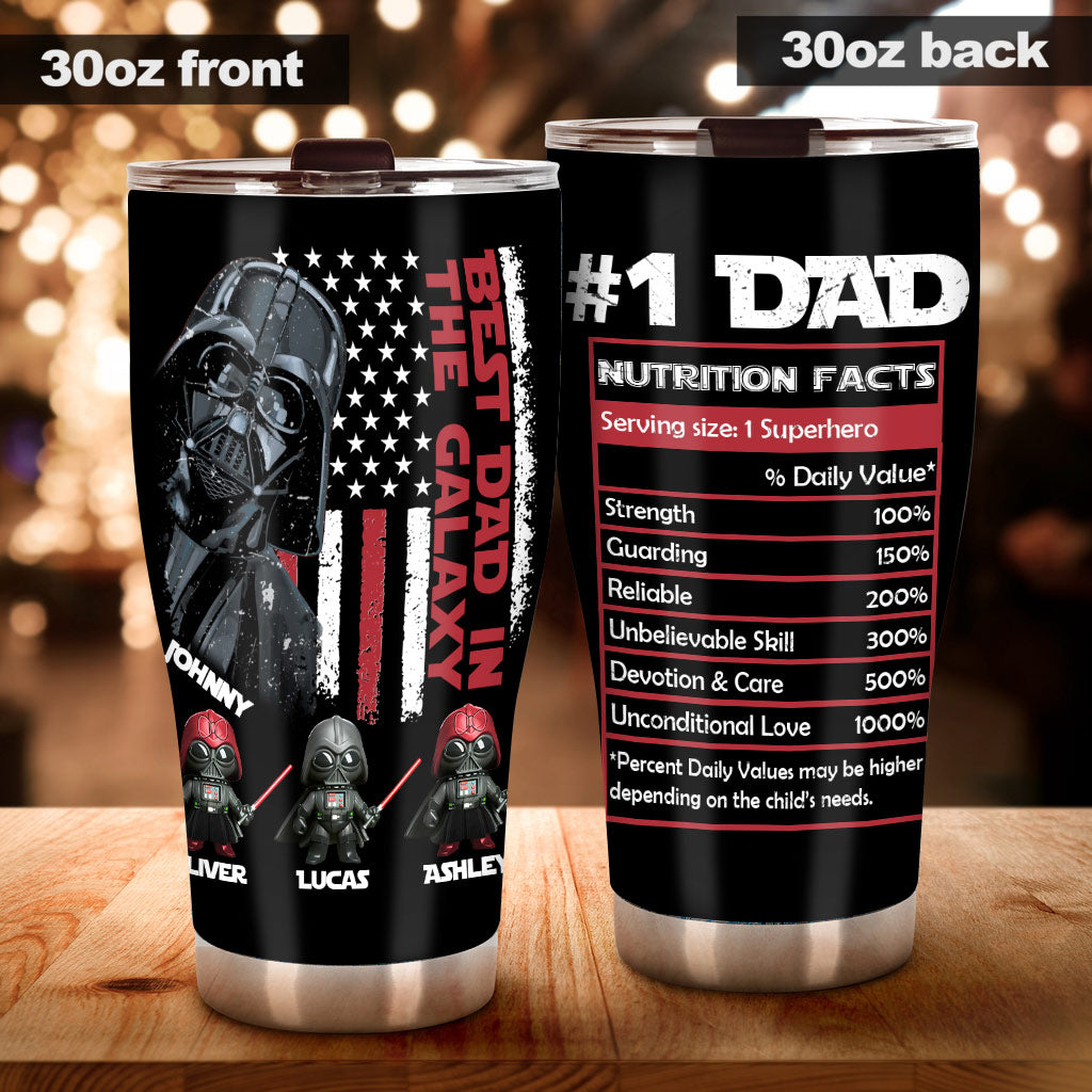 Best Dad In The Galaxy Just Ask - Personalized The Force Tumbler