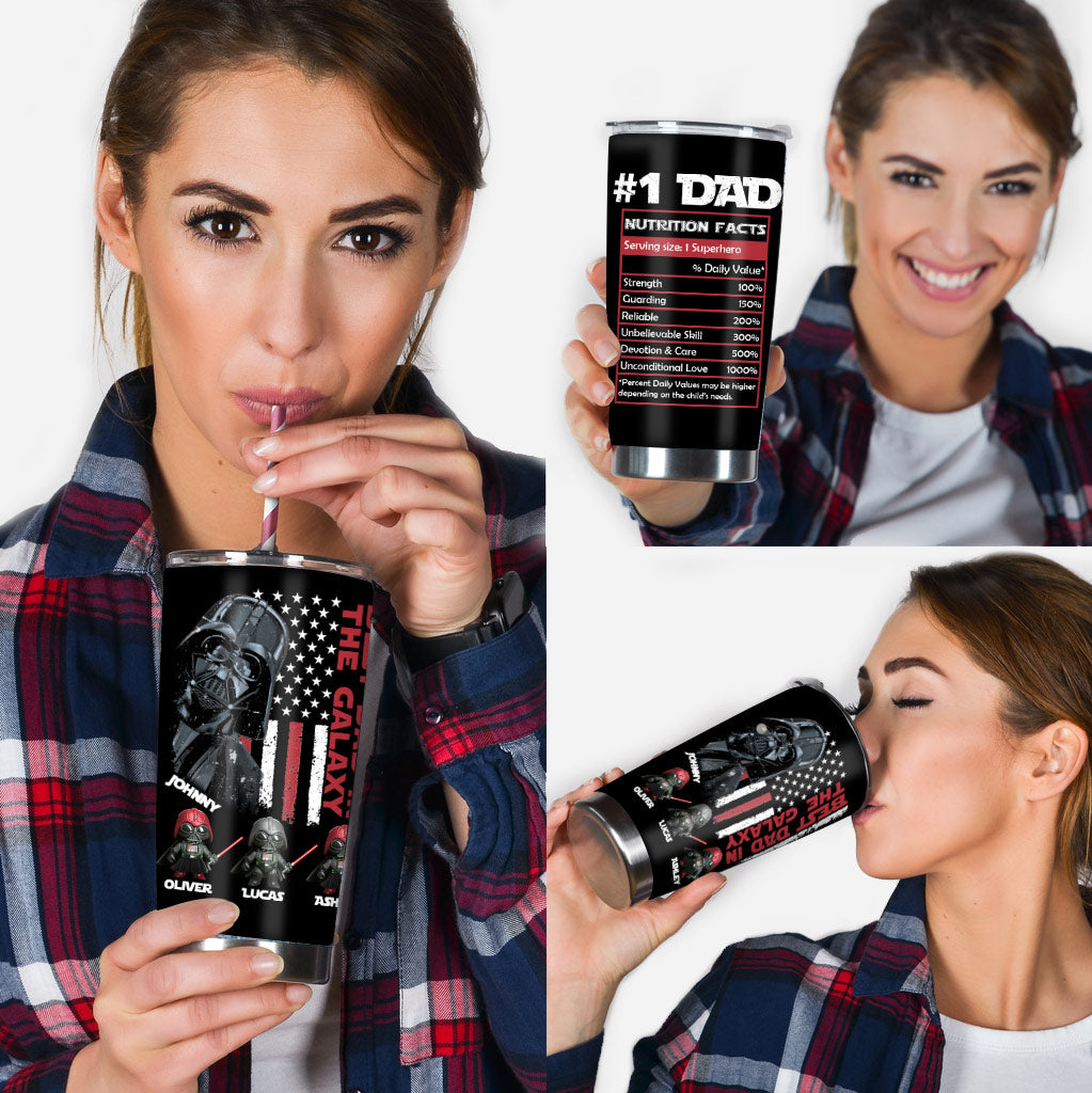 Best Dad In The Galaxy Just Ask - Personalized The Force Tumbler