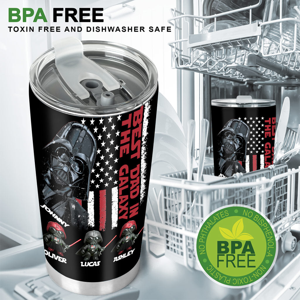 Best Dad In The Galaxy Just Ask - Personalized The Force Tumbler