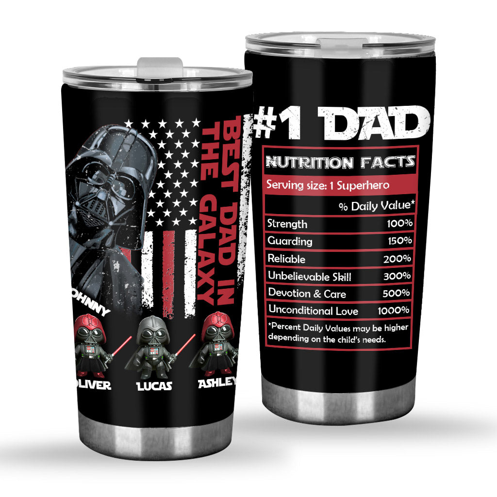Best Dad In The Galaxy Just Ask - Personalized The Force Tumbler