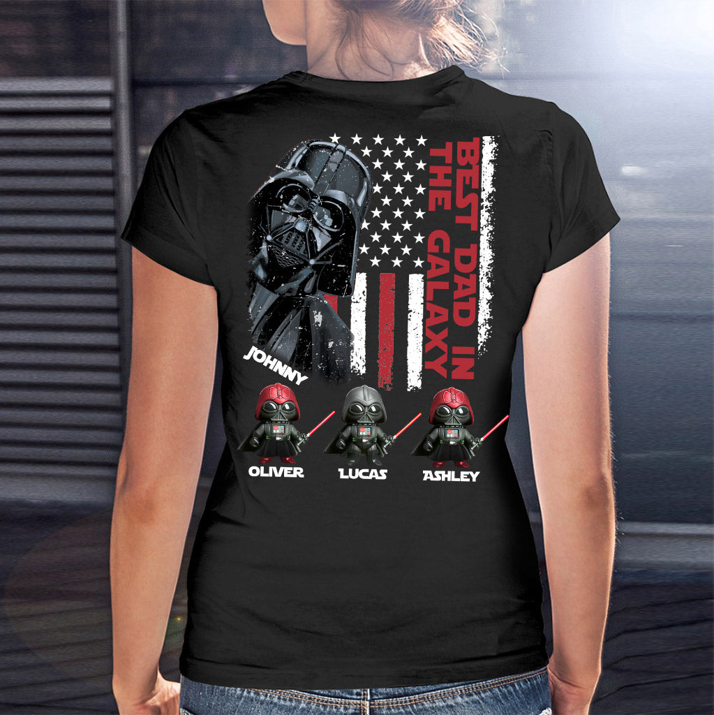 Best Dad In The Galaxy Just Ask - Personalized The Force T-shirt and Hoodie