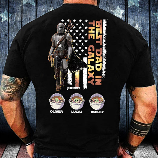 Best Dad In The Galaxy Just Ask - Personalized The Force T-shirt and Hoodie