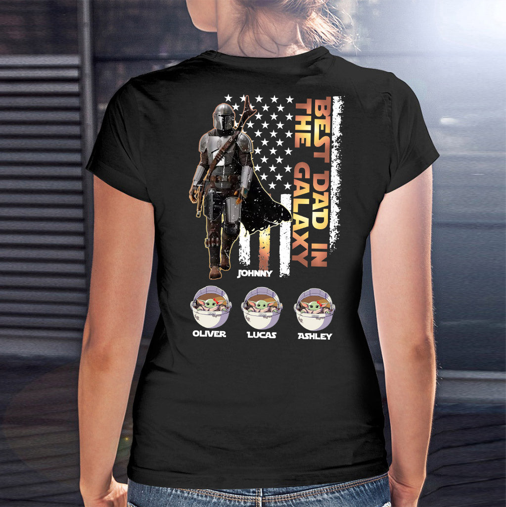 Best Dad In The Galaxy Just Ask - Personalized The Force T-shirt and Hoodie