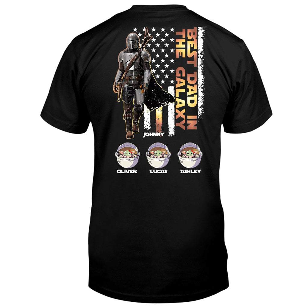 Best Dad In The Galaxy Just Ask - Personalized The Force T-shirt and Hoodie