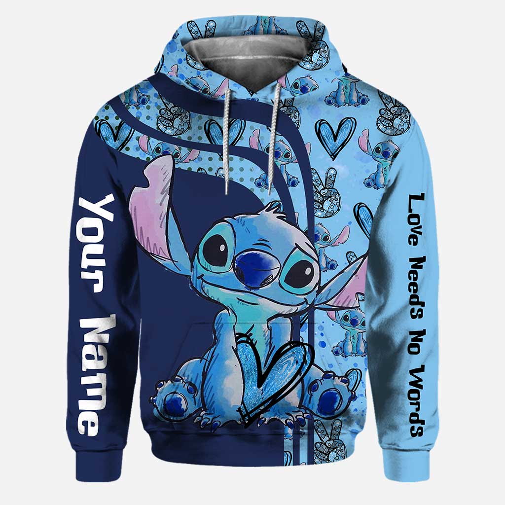 Peace Love Be You - Personalized Autism Awareness Hoodie and Leggings