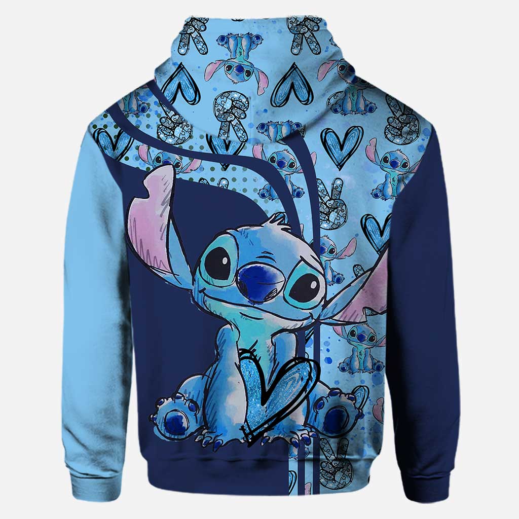 Peace Love Be You - Personalized Autism Awareness Hoodie and Leggings