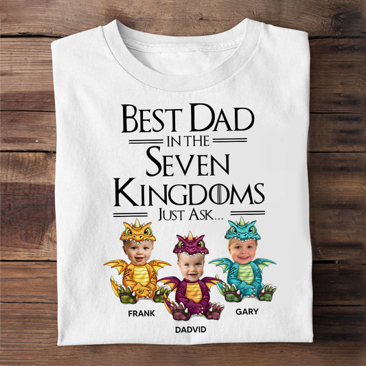 Best Dad In The Seven Kingdoms - Personalized Thrones Game T-shirt and Hoodie