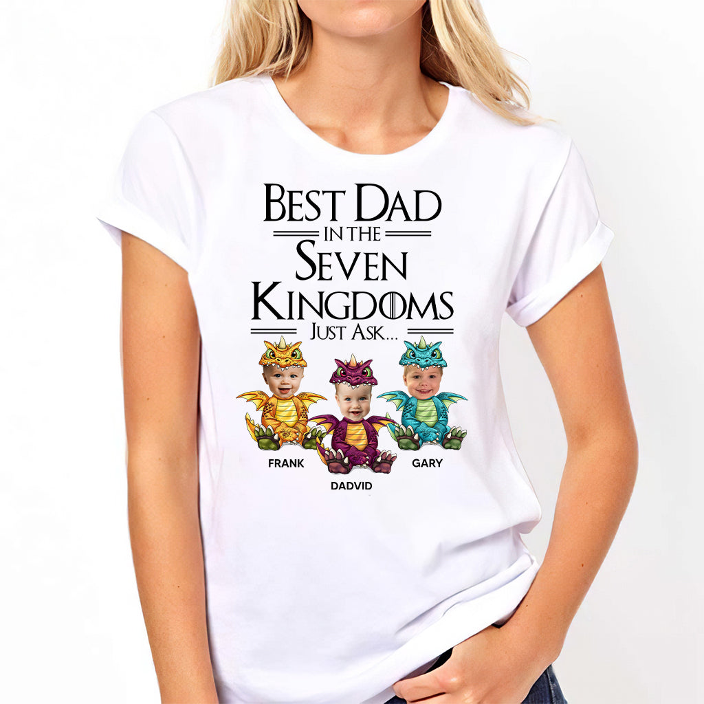 Best Dad In The Seven Kingdoms - Personalized Thrones Game T-shirt and Hoodie