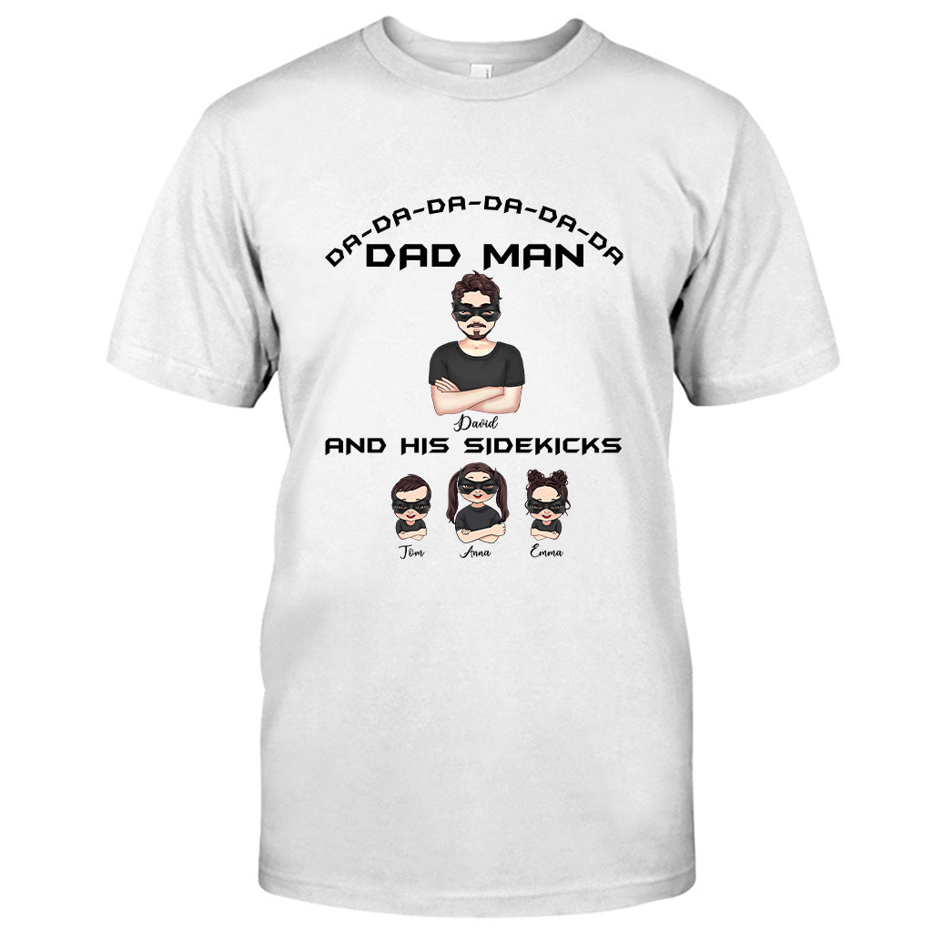 Dad Man Superhero Dad - Personalized Father T-shirt and Hoodie