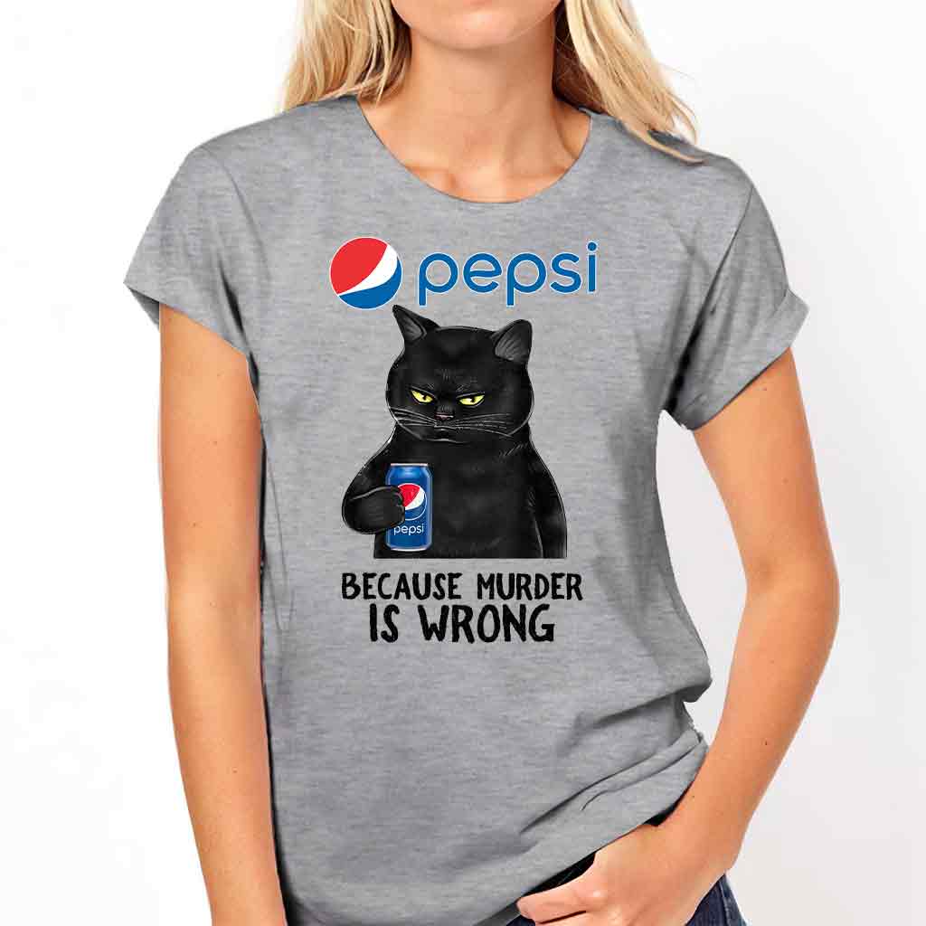 Because Murder Is Wrong - Personalized Blue Soft Drink T-shirt and Hoodie