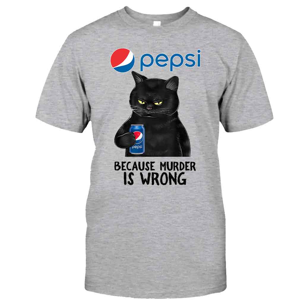 Because Murder Is Wrong - Personalized Blue Soft Drink T-shirt and Hoodie