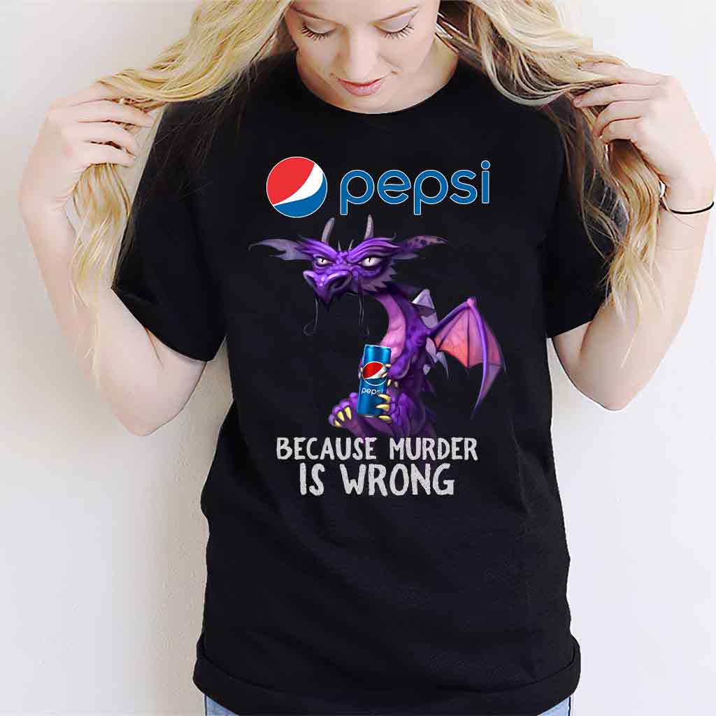 Because Murder Is Wrong - Personalized Blue Soft Drink T-shirt and Hoodie